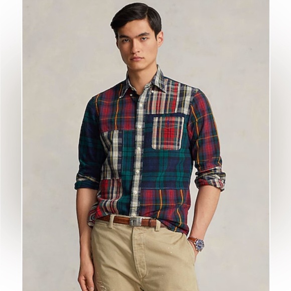 NWT POLO RALPH LAUREN
Men's Cotton Classic-Fit Plaid Oxford Fun Shirt - Picture 1 of 6
